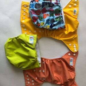 Sixteen (16) LBB cloth diaper covers